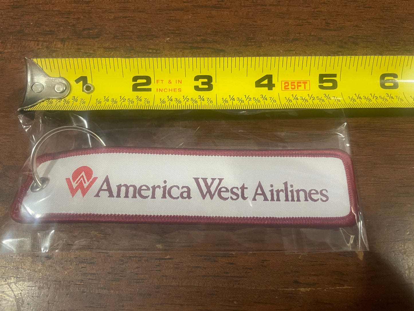 America West Airlines Keychain Set 2-Piece | Retro Airline Keychains | Aviation Collectible Gift