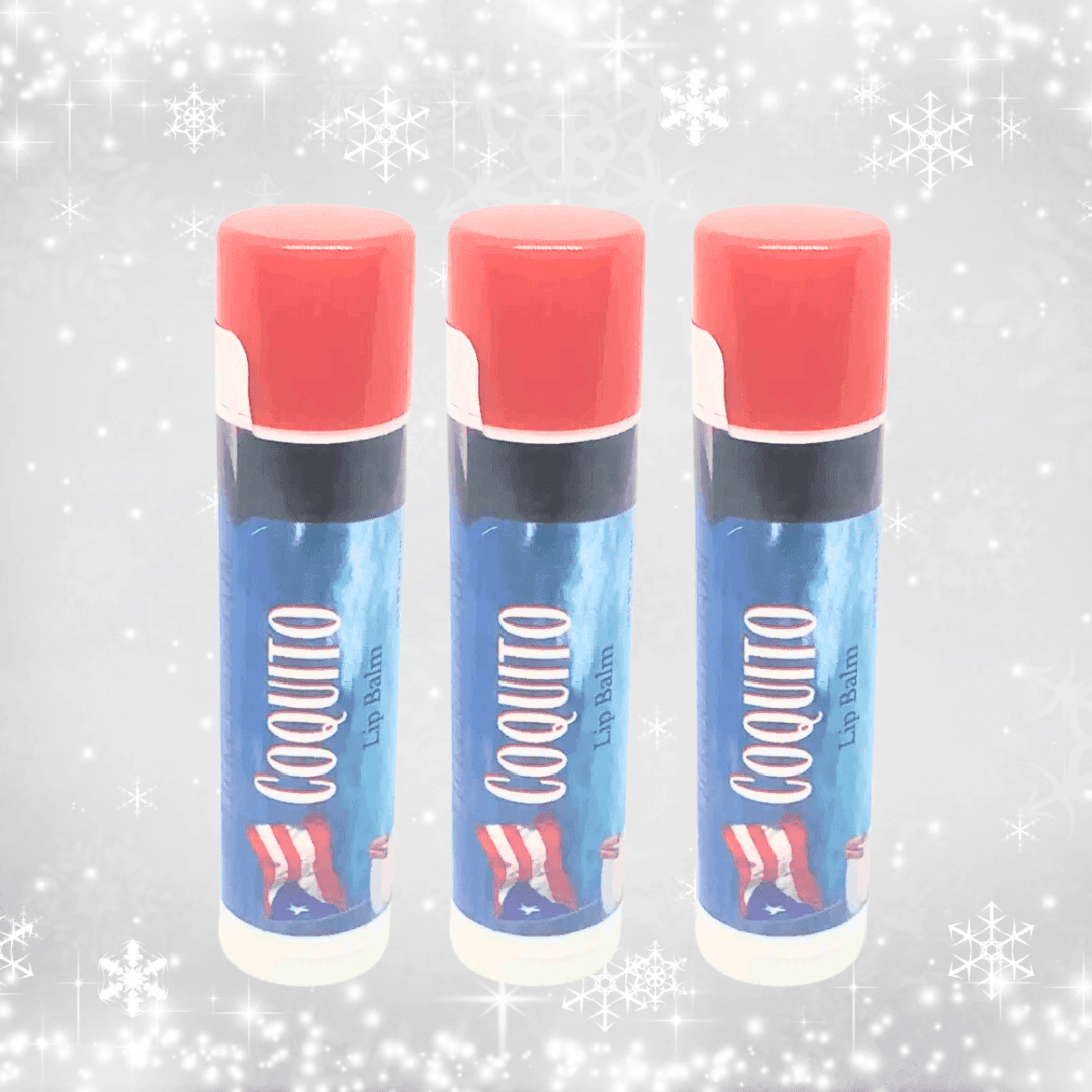 Coquito Lip Balm 3 pack - All-Natural Coconut, Vanilla & Cinnamon Lip Care | Hydrating Lip Balm for Dry Lips | Tropical Holiday Flavor, Long-Lasting Moisture Lickerlips Lip Balms