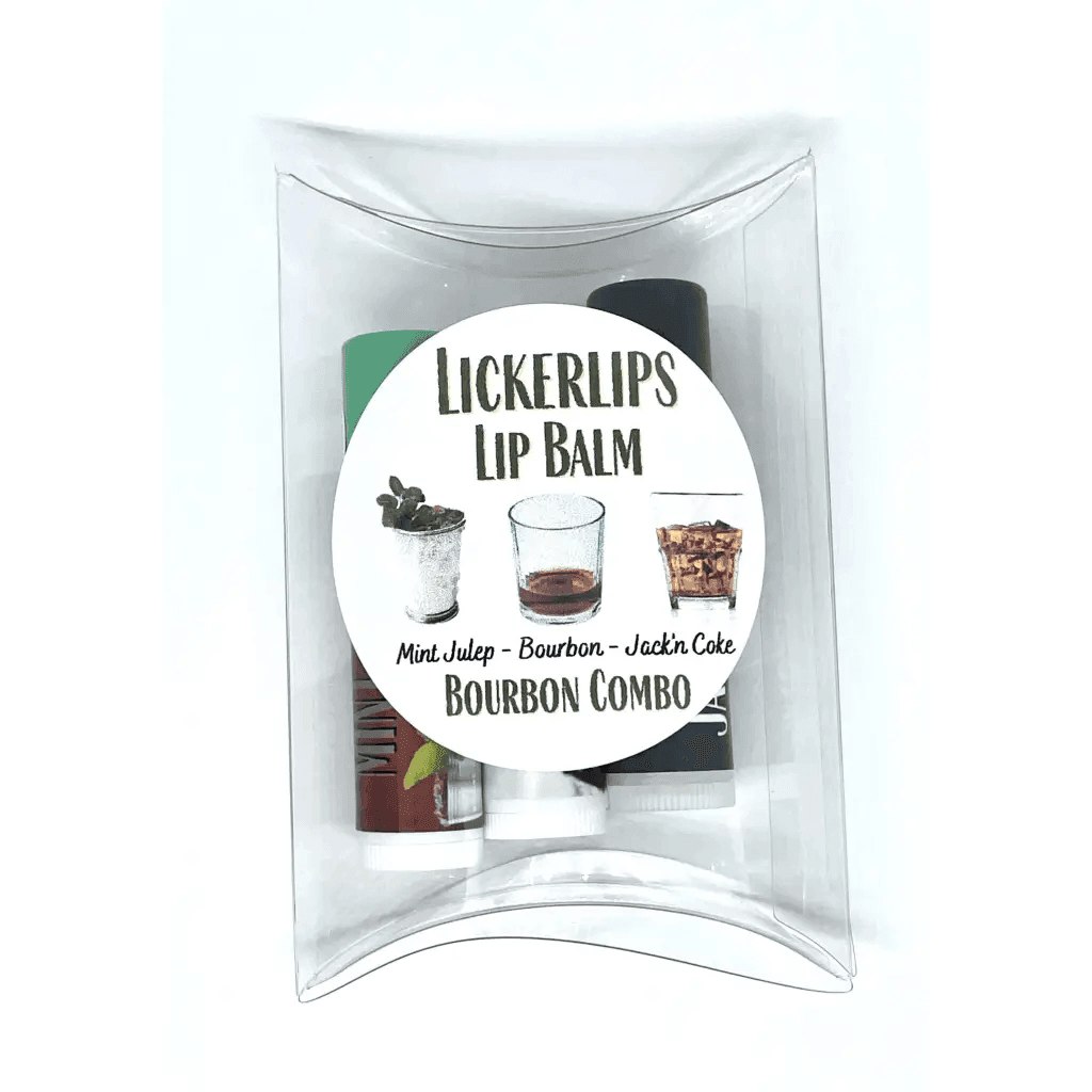 #Natural nut free lip balm# - #Lick 'er Lips Lip Balm#Bourbon Lip Balm Pack