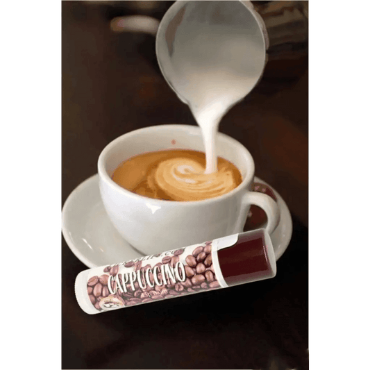 #Natural nut free lip balm# - #Lick 'er Lips Lip Balm#Cappuccino Lip Balm