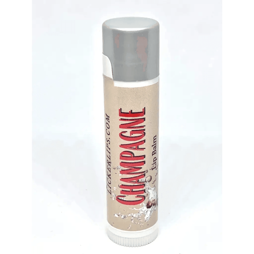 #Natural nut free lip balm# - #Lick 'er Lips Lip Balm#Champagne Lip Balm