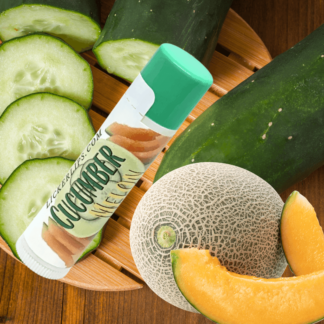 #Natural nut free lip balm# - #Lick 'er Lips Lip Balm#Cucumber Melon Lip Balm