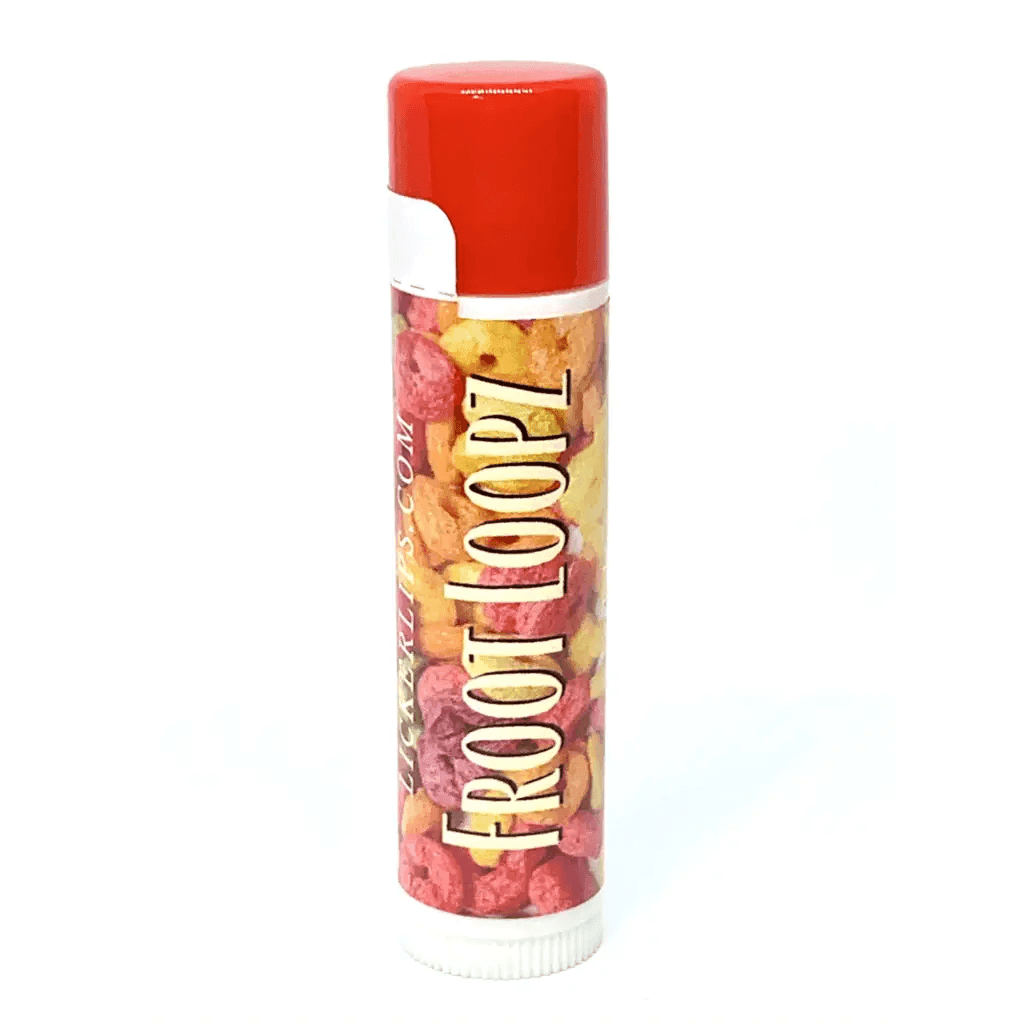 Natural nut free lip balm - Lick 'er Lips Lip BalmFroot Loopz Lip Balm