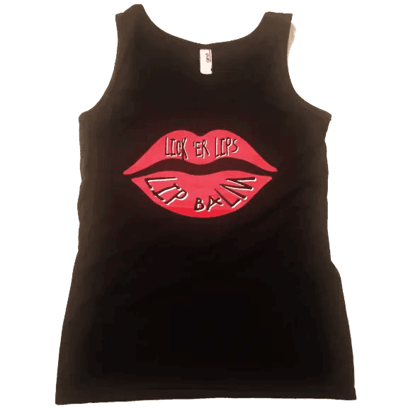#Natural nut free lip balm# - #Lick 'er Lips Lip Balm#Lickerlips Black Tank Top