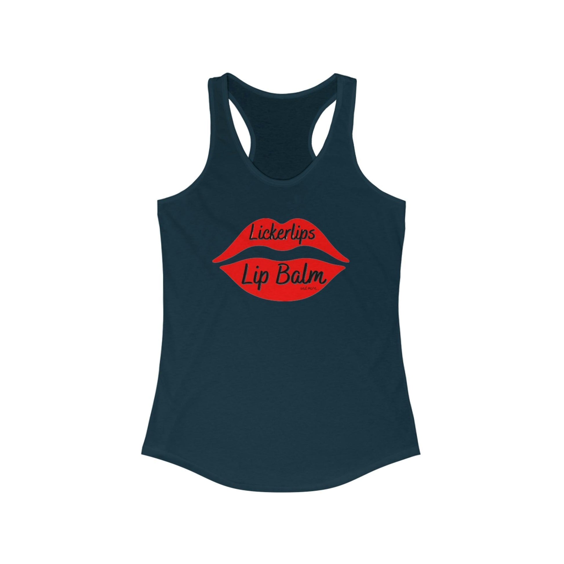 #Natural nut free lip balm# - #Lick 'er Lips Lip Balm#Lickerlips Lip Balm Logo Tank Women's Ideal Racerback