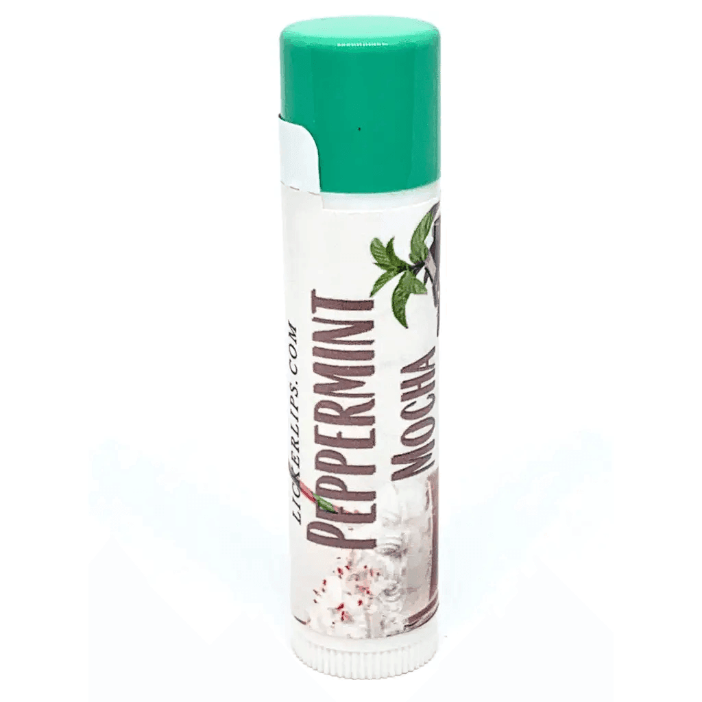#Natural nut free lip balm# - #Lick 'er Lips Lip Balm#Peppermint Mocha Lip Balm