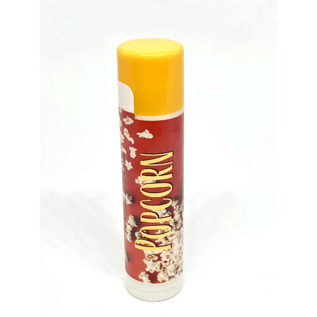 Natural nut free lip balm - Lick 'er Lips Lip BalmPopcorn Lip Balm – Buttery, Salty, and Totally Addictive Your Favorite Snack, Now for Your Lips!