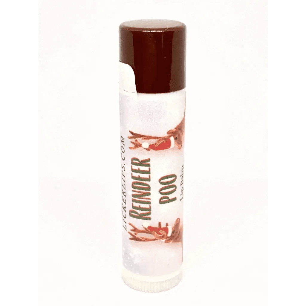 #Natural nut free lip balm# - #Lick 'er Lips Lip Balm#Reindeer Poo Lip Balm