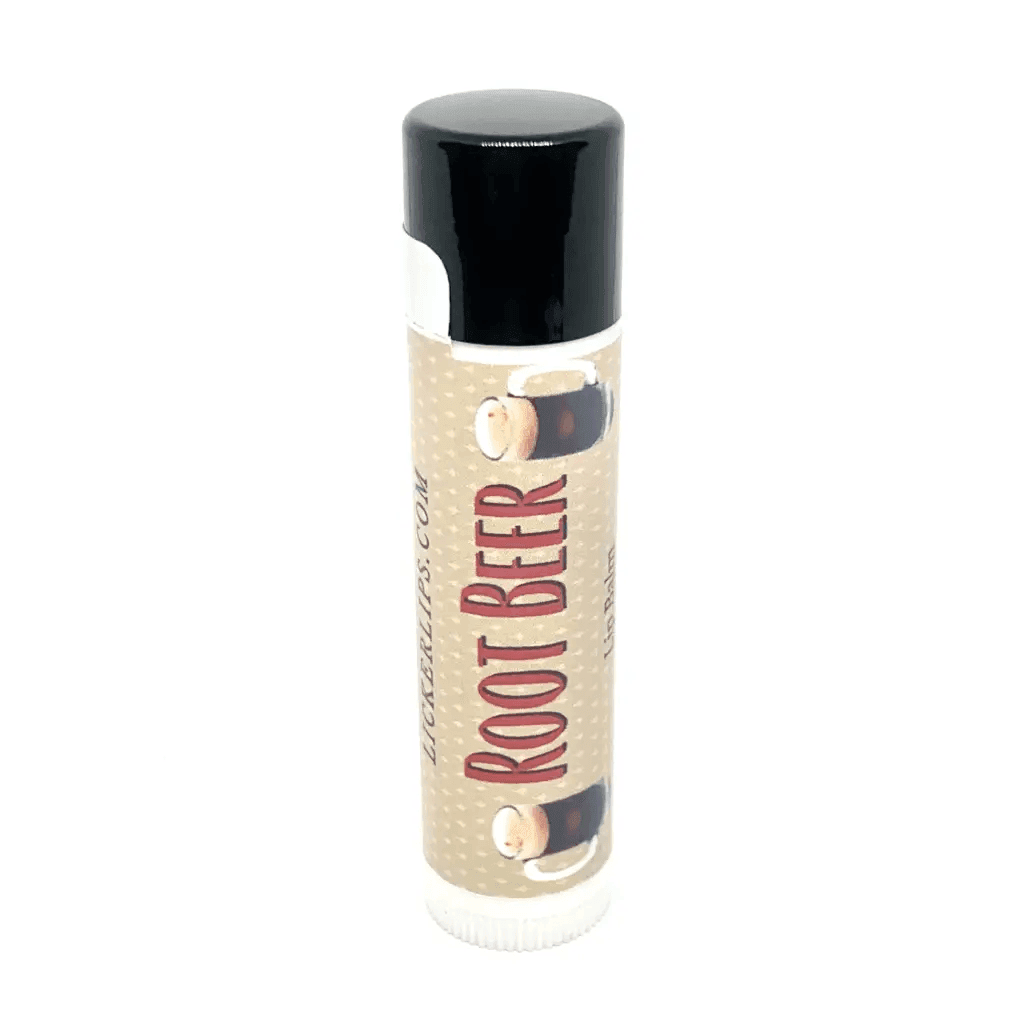 #Natural nut free lip balm# - #Lick 'er Lips Lip Balm#Root Beer Lip Balm