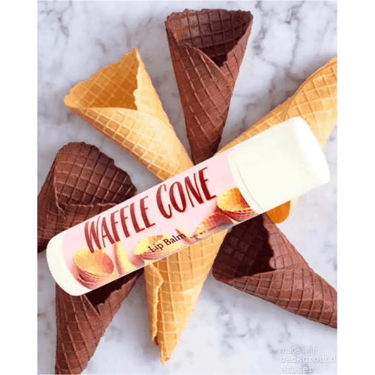 #Natural nut free lip balm# - #Lick 'er Lips Lip Balm#Waffle Cone Lip Balm