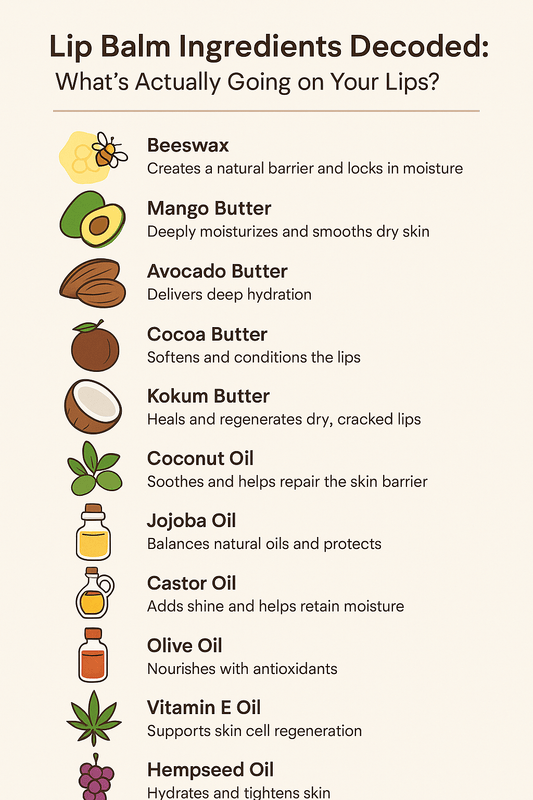Lip Balm Ingredients Decoded: What’s Actually Going on Your Lips? - Lickerlips Lip Balms