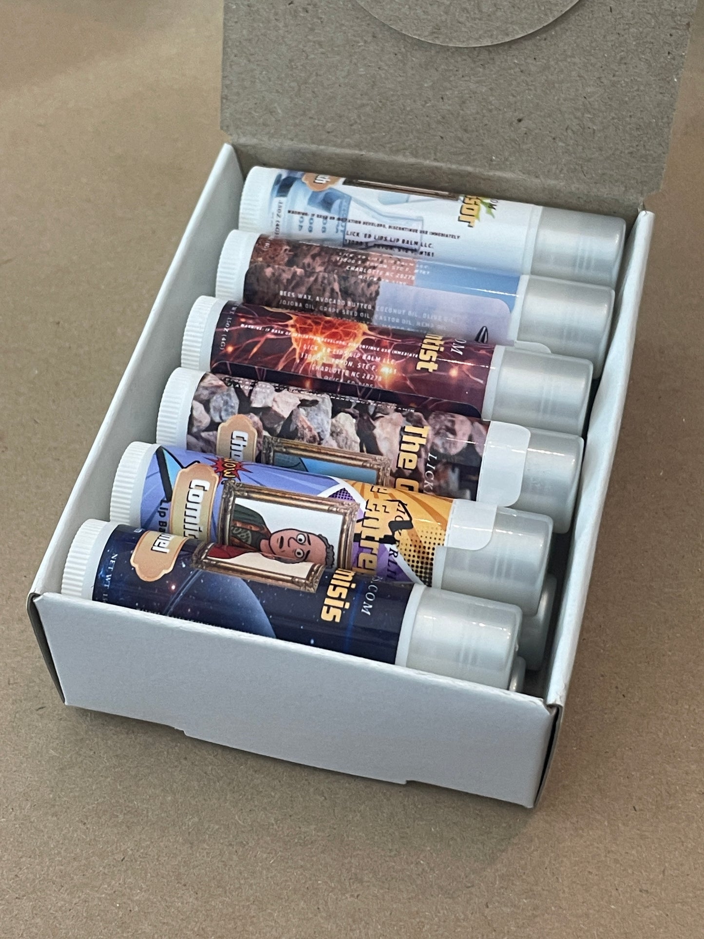 Big Bang Theory Inspired Lip Balm Set – 6 Flavor Collection