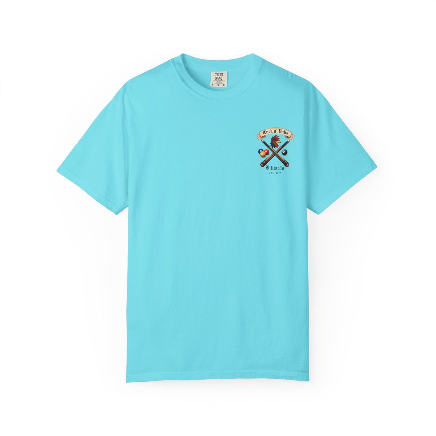 Cock n' Balls Billiards T-Shirt | Unisex Retro Garment-Dyed Tee for Pool Lovers, Game Night Apparel