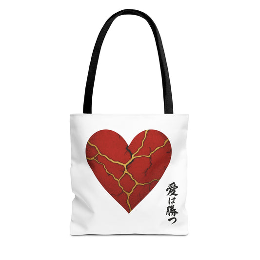 Heartbreak Kintsugi Tote Bag - Stylish Carryall for Love Enthusiasts, Perfect for Gifts, Shopping, or Daily Use