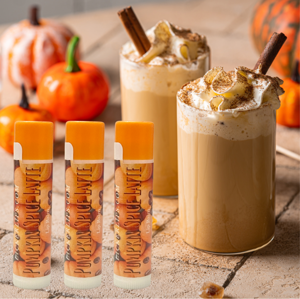 Pumpkin Spice Latte Lip Balm pack - PSL - 3 Tubes