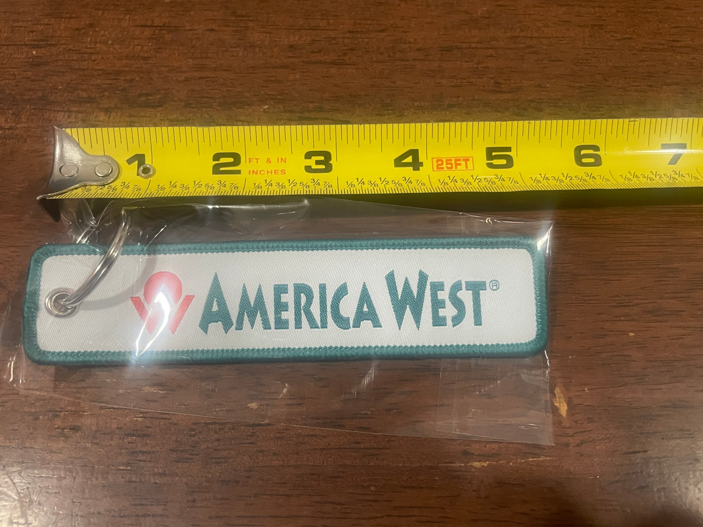 America West Airlines Keychain Set 2-Piece | Retro Airline Keychains | Aviation Collectible Gift