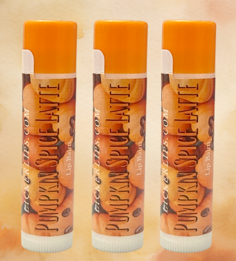 Pumpkin Spice Latte Lip Balm pack - PSL - 3 Tubes