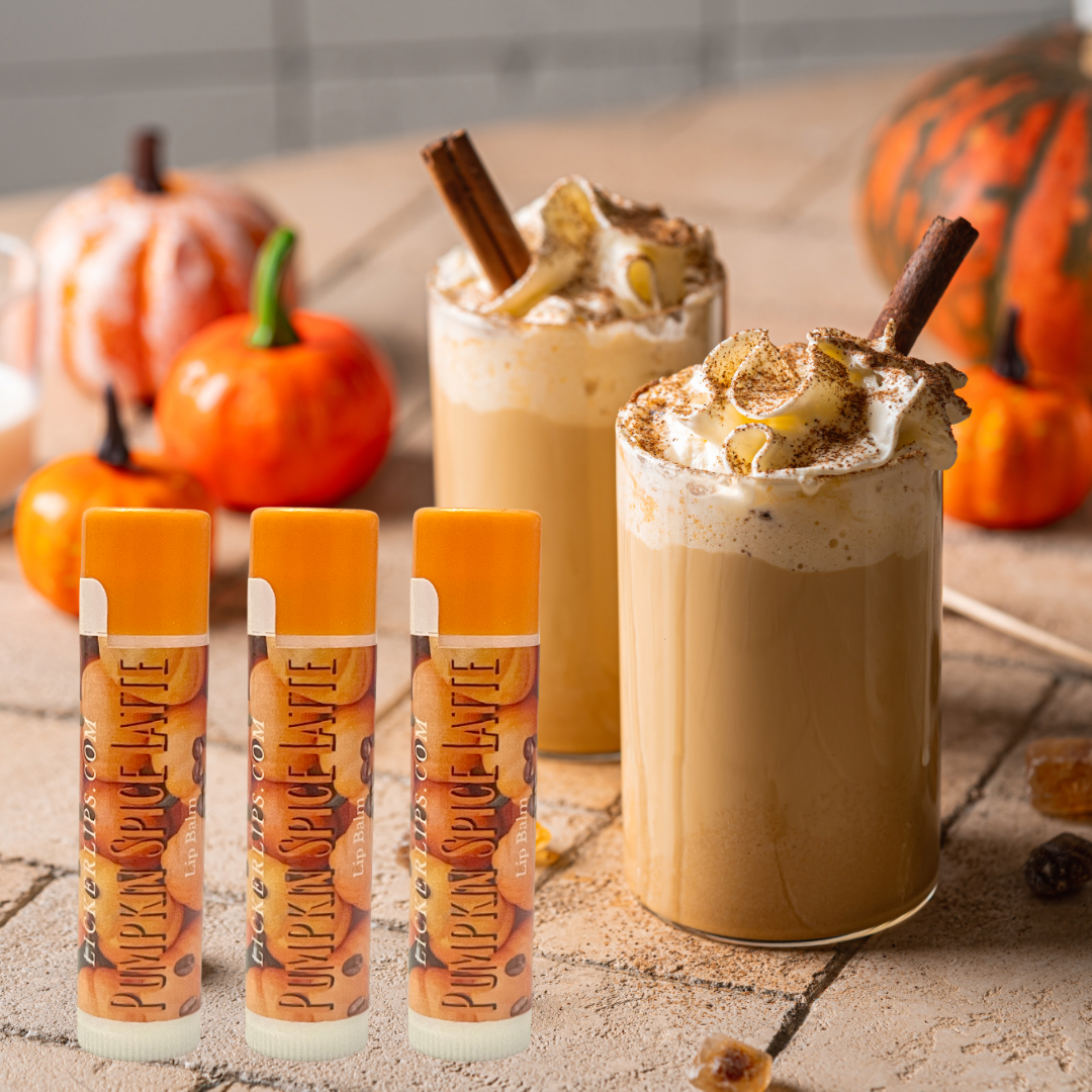 Pumpkin Spice Latte Lip Balm pack - PSL - 3 Tubes