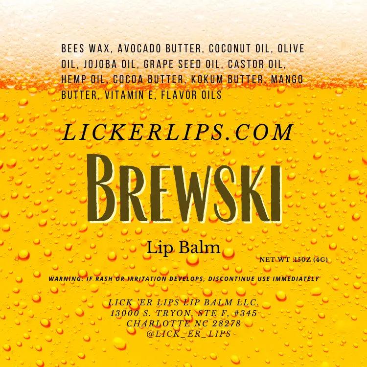 Brewski Beer Flavor Lip Balm - Lickerlips Lip Balms