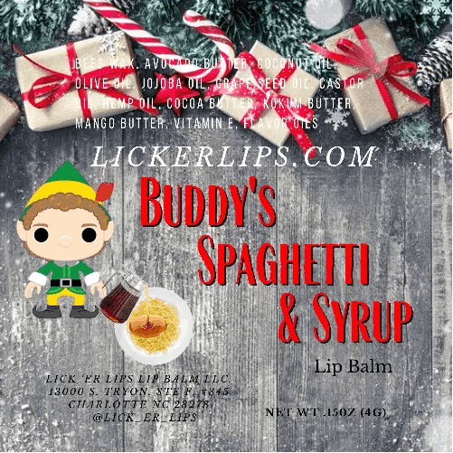 Buddy’s Syrup and Spaghetti Lip Balm - Lickerlips Lip Balms