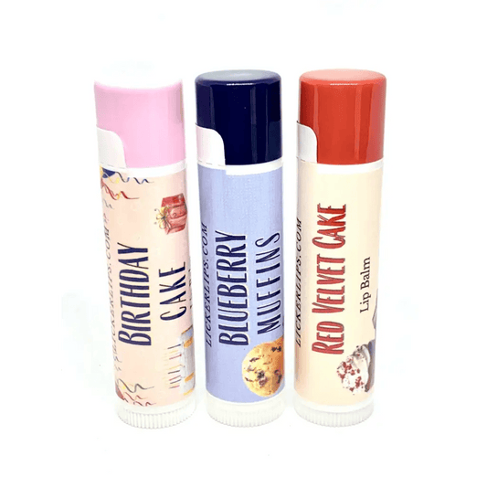 #Natural nut free lip balm# - #Lick 'er Lips Lip Balm#Bakery Flavors Lip Balm Pack