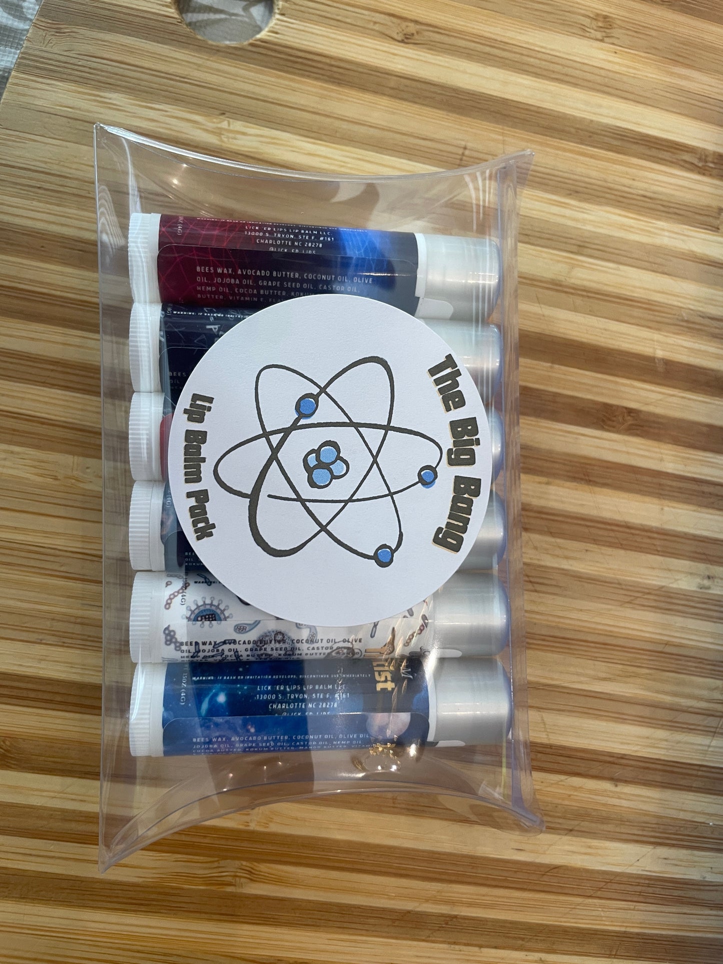 Big Bang Theory Inspired Lip Balm Set – 6 Flavor Collection