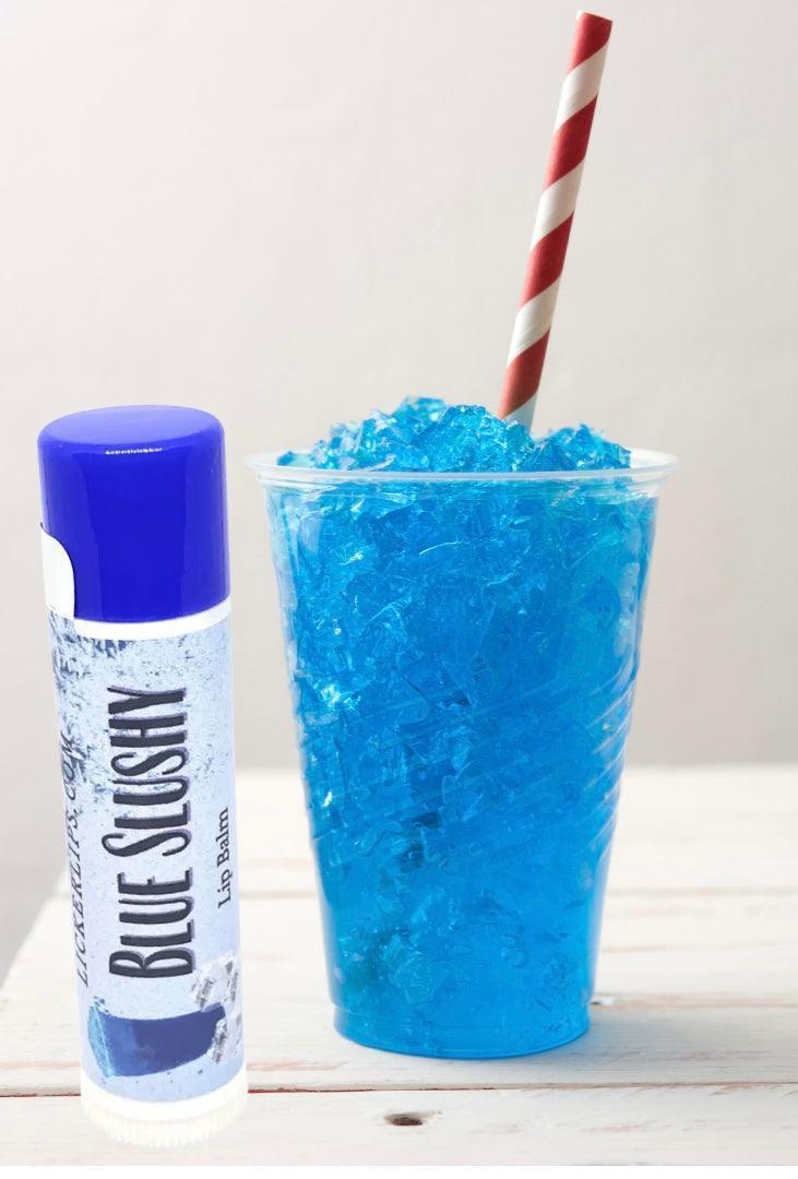Natural nut free lip balm - Lick 'er Lips Lip BalmBlue Slushy Lip Balm