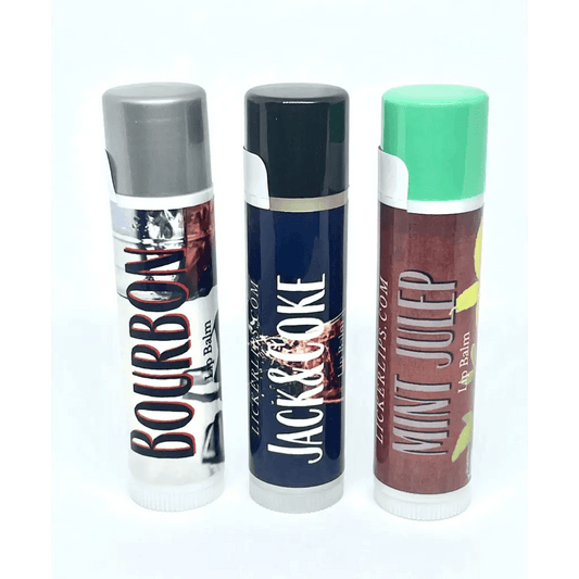 #Natural nut free lip balm# - #Lick 'er Lips Lip Balm#Bourbon Lip Balm Pack