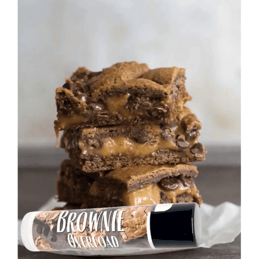 Natural nut free lip balm - Lick 'er Lips Lip BalmBrownie Overload Lip Balm