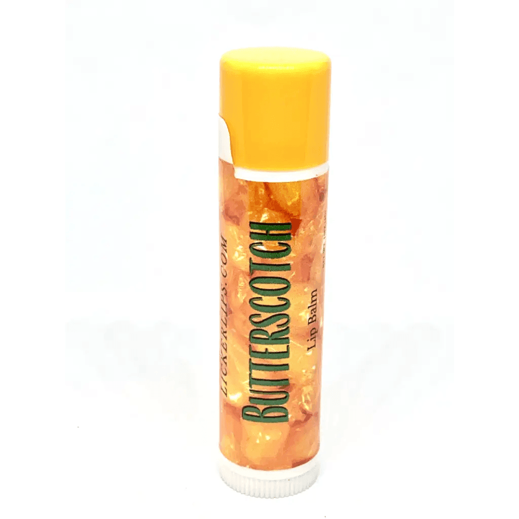Natural nut free lip balm - Lick 'er Lips Lip BalmButterscotch Lip Balm