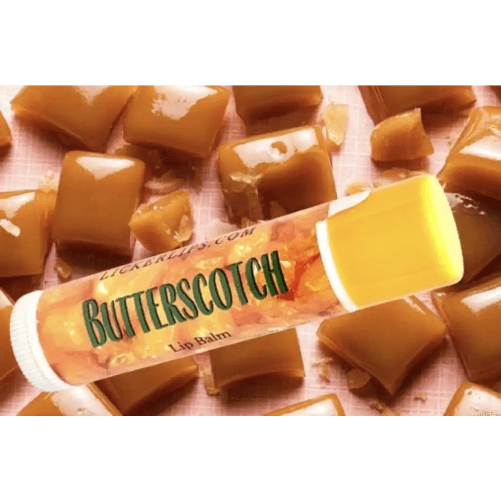 Natural nut free lip balm - Lick 'er Lips Lip BalmButterscotch Lip Balm