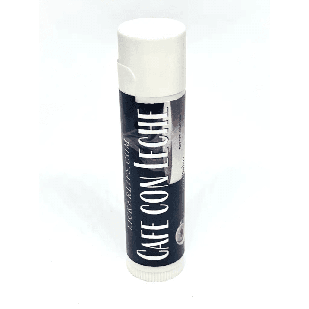 Natural nut free lip balm - Lick 'er Lips Lip BalmCafe con Leche Lip Balm - Wake Up Your Lips!