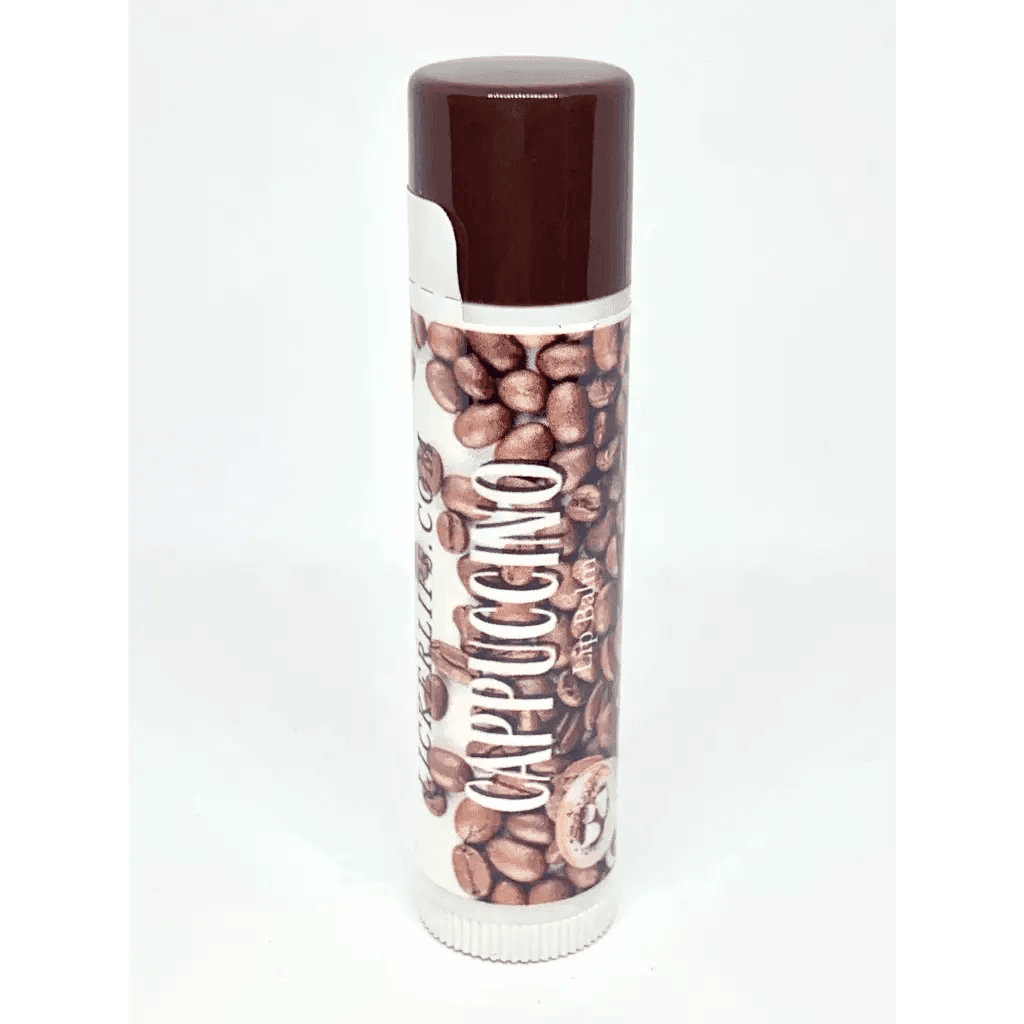 Natural nut free lip balm - Lick 'er Lips Lip BalmCappuccino Lip Balm - Naturally Sweetened Lip Care