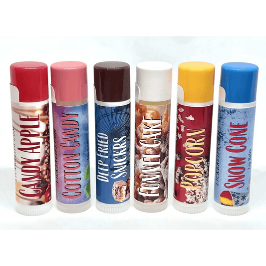 #Natural nut free lip balm# - #Lick 'er Lips Lip Balm#Carnival Food Lip Balm Pack