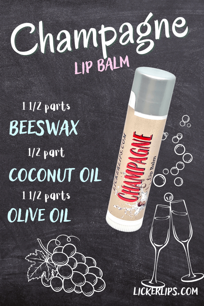 Lick 'er Lips Lip BalmChampagne Lip Balm - Handmade Cocktail Inspired Lip Care