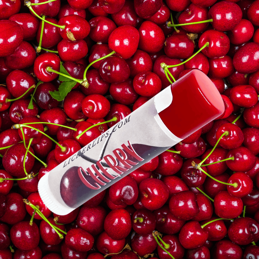 Natural nut free lip balm - Lick 'er Lips Lip BalmCherry Lip Balm - All Natural Handmade Lip Care