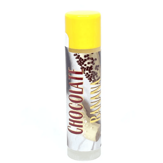 #Natural nut free lip balm# - #Lick 'er Lips Lip Balm#Chocolate Covered Banana Lip Balm