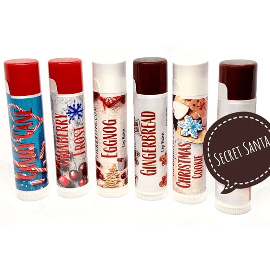 #Natural nut free lip balm# - #Lick 'er Lips Lip Balm#Christmas Flavors Lip Balm Pack