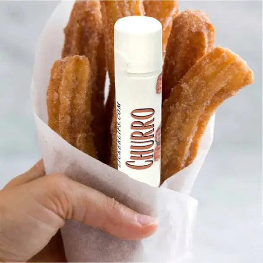 #Natural nut free lip balm# - #Lick 'er Lips Lip Balm#Churro Lip Balm