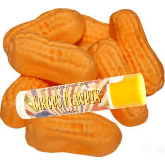 #Natural nut free lip balm# - #Lick 'er Lips Lip Balm#Circus Peanuts Lip Balm