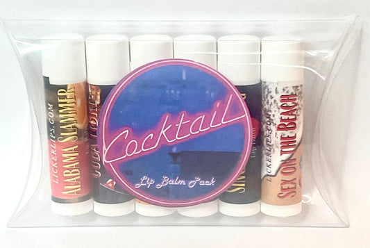 #Natural nut free lip balm# - #Lick 'er Lips Lip Balm#Cocktail Flavors Lip Balm Pack