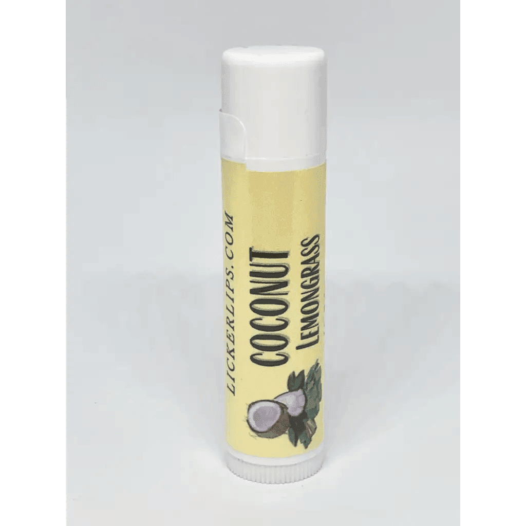 Natural nut free lip balm - Coconut Lemongrass Lip Balm
