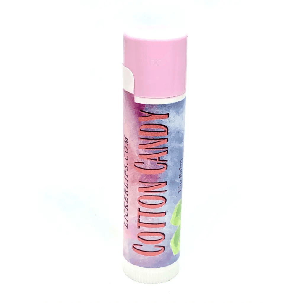 Natural nut free lip balm - Lick 'er Lips Lip BalmCotton Candy Lip Balm
