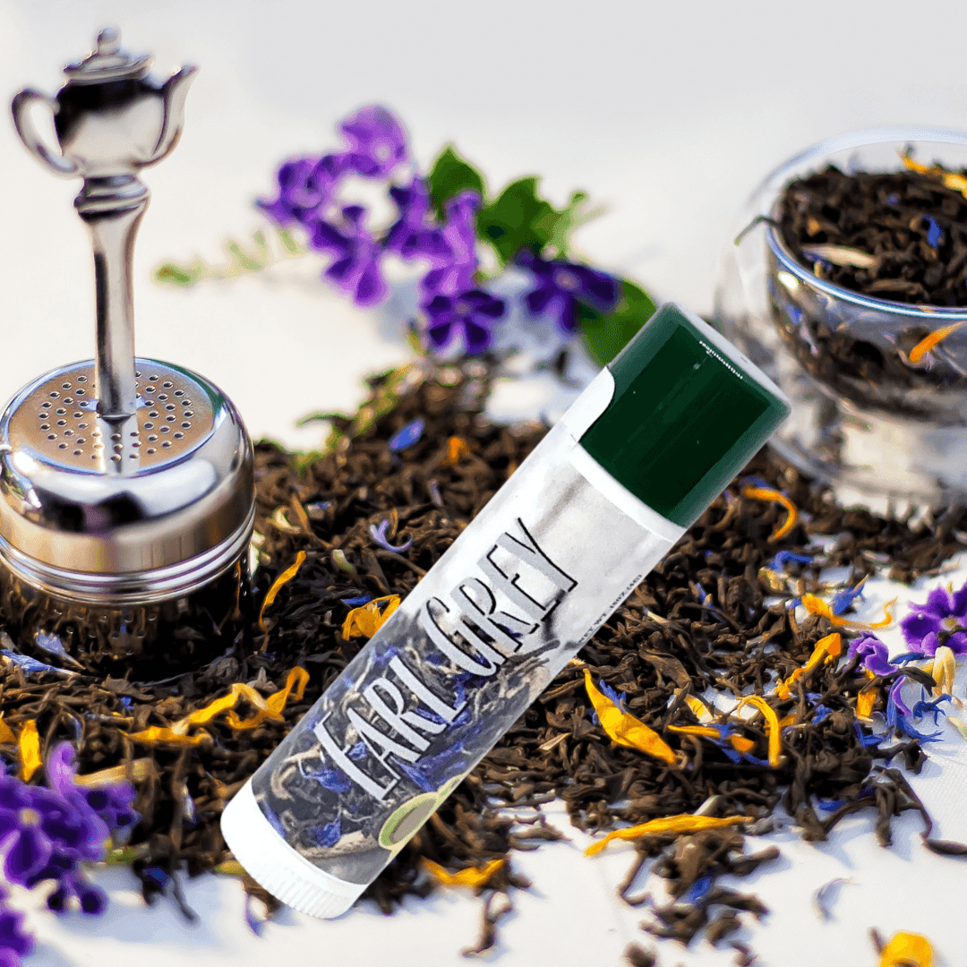 Natural nut free lip balm - Lick 'er Lips Lip BalmEarl Grey Tea Lip Balm