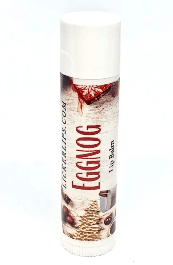 Natural nut free lip balm - Lick 'er Lips Lip BalmEggnog Lip Balm - Hydrating, Natural, & Long - Lasting Moisture