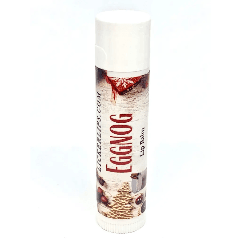 Natural nut free lip balm - Lick 'er Lips Lip BalmEggnog Lip Balm - Hydrating, Natural, & Long - Lasting Moisture
