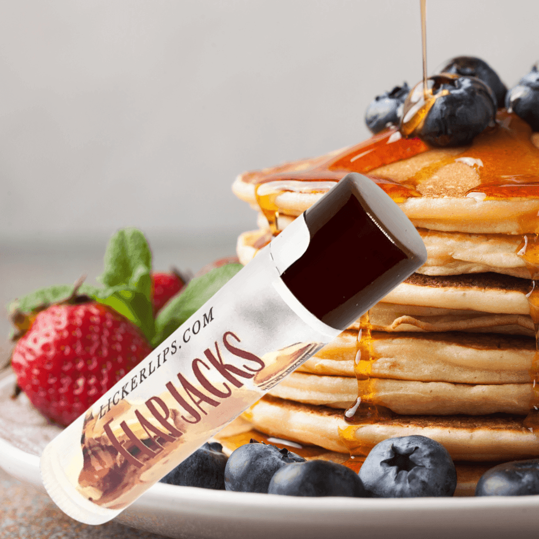 Natural nut free lip balm - Lick 'er Lips Lip BalmFlapjacks Lip Balm - Naturally Sweetened Lip Care