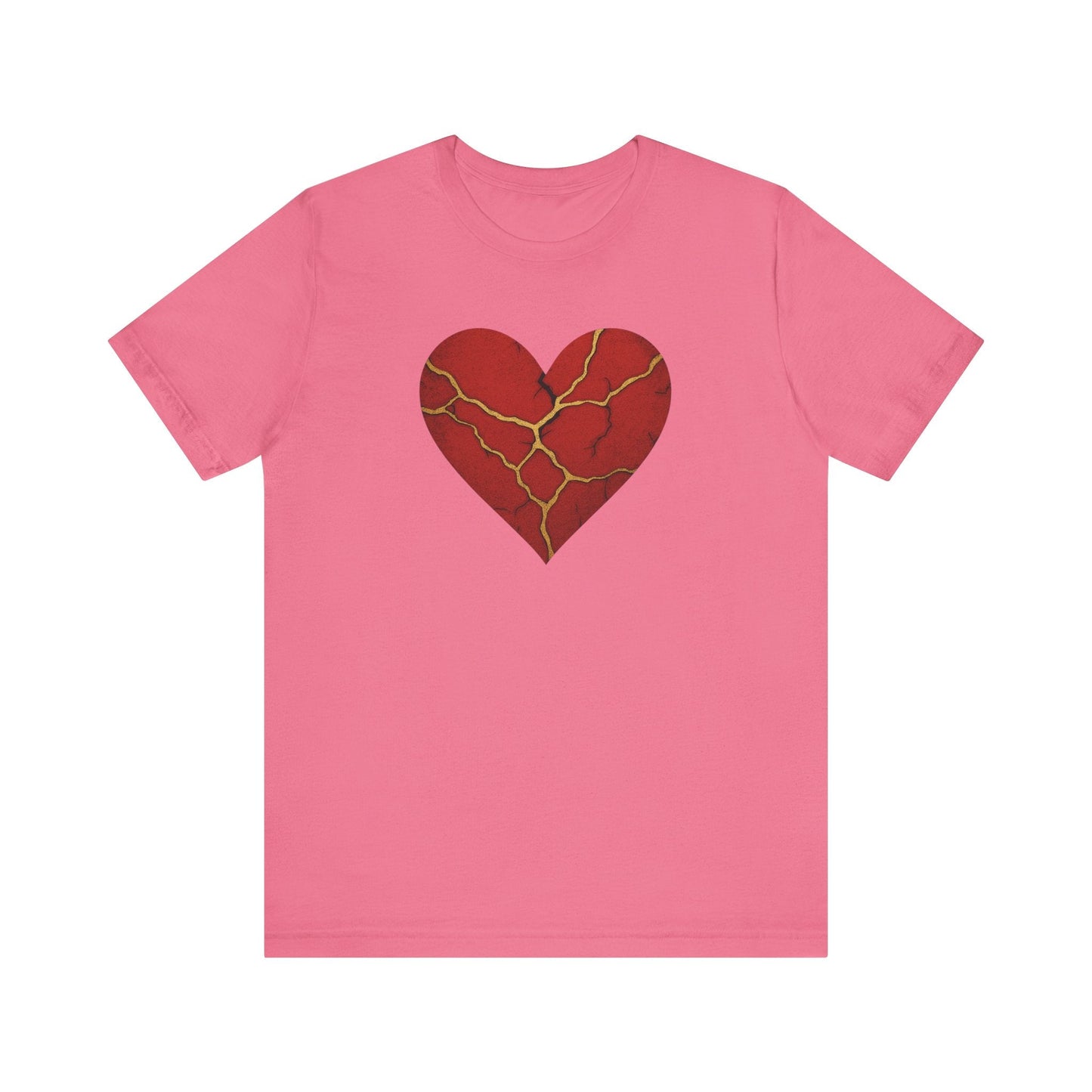 Kintsugi Heart Tee | Unisex Jersey Short Sleeve Shirt, Self - Care Apparel, Emotional Healing Fashion, Casual