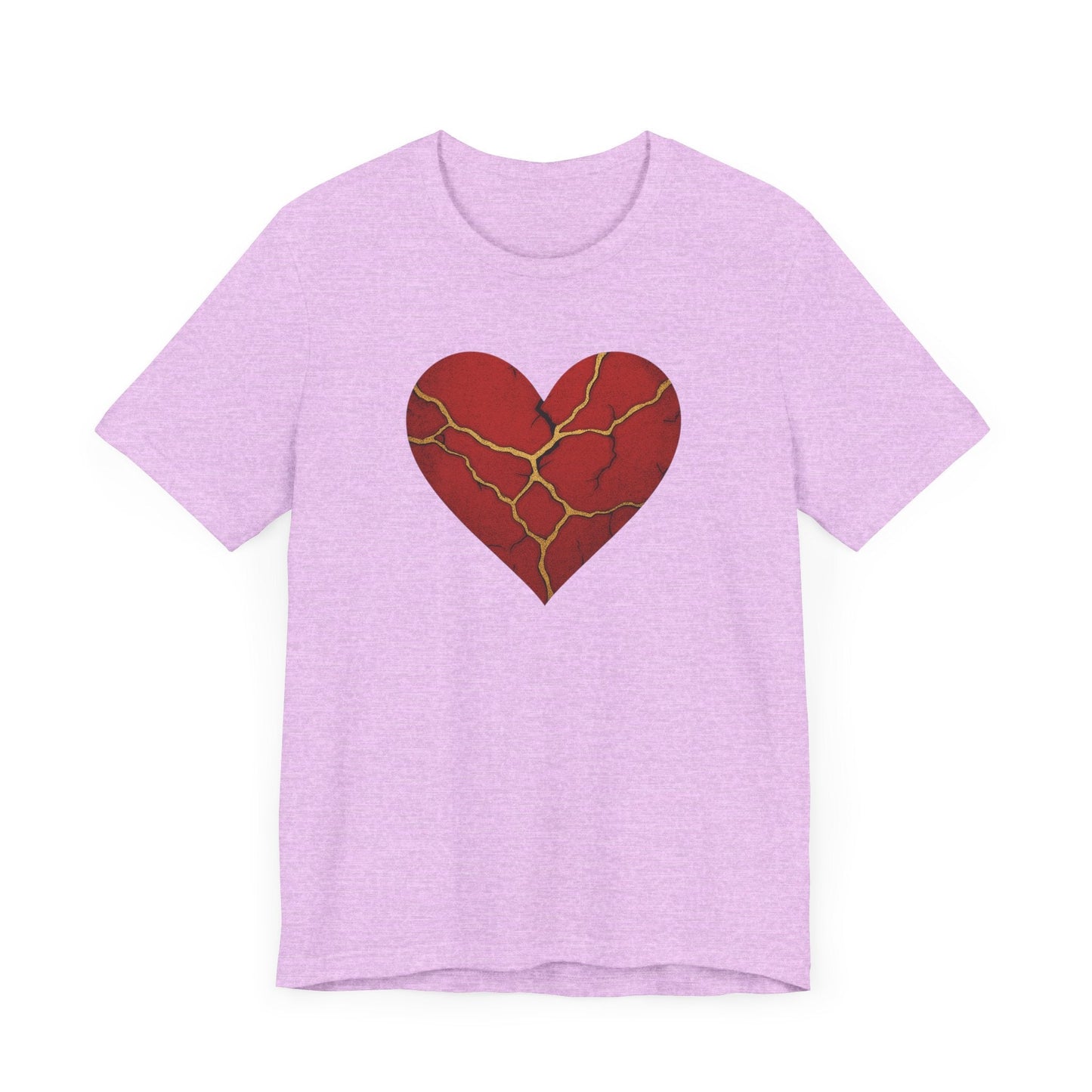 Kintsugi Heart Tee | Unisex Jersey Short Sleeve Shirt, Self - Care Apparel, Emotional Healing Fashion, Casual