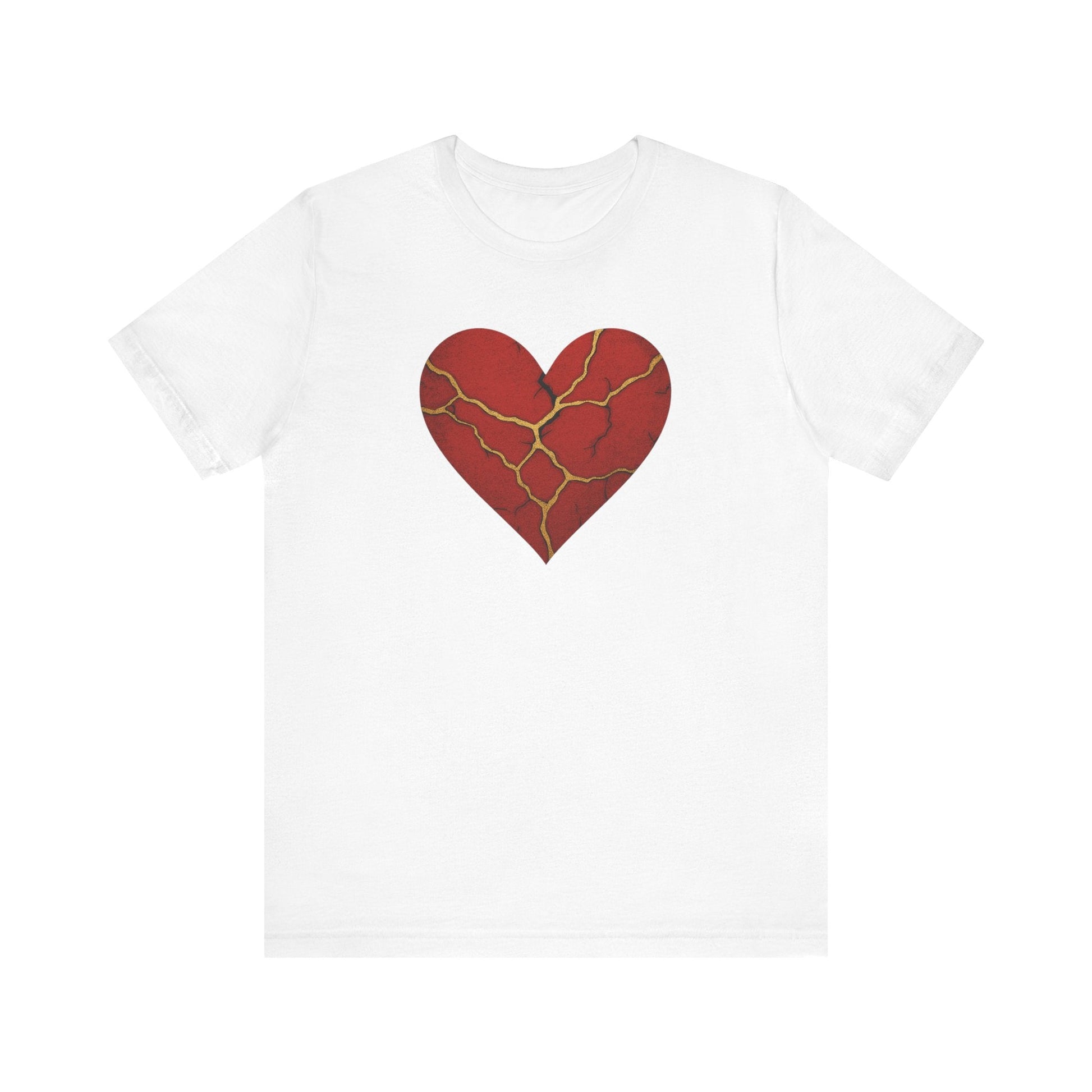 Kintsugi Heart Tee | Unisex Jersey Short Sleeve Shirt, Self - Care Apparel, Emotional Healing Fashion, Casual